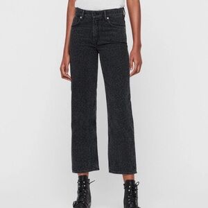 All saints ava leopard straight jean